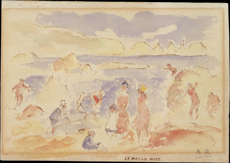 Beach Scene by Pierre-Auguste Renoir