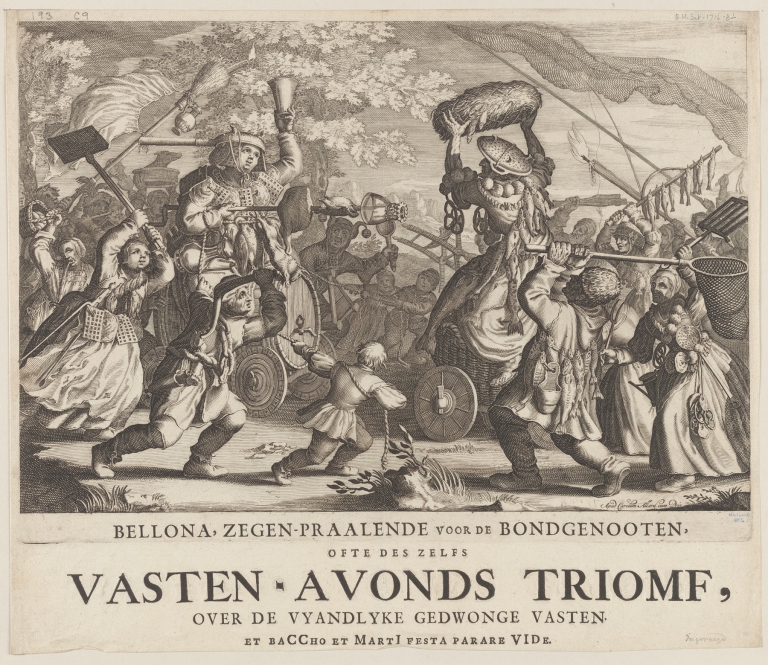 Bellona, zegen-praalende voor de bondgenooten, ofte des zelfs vasten avonds triomf over de vyandlyke gedwonge vasten by Boëce van Bolswert
