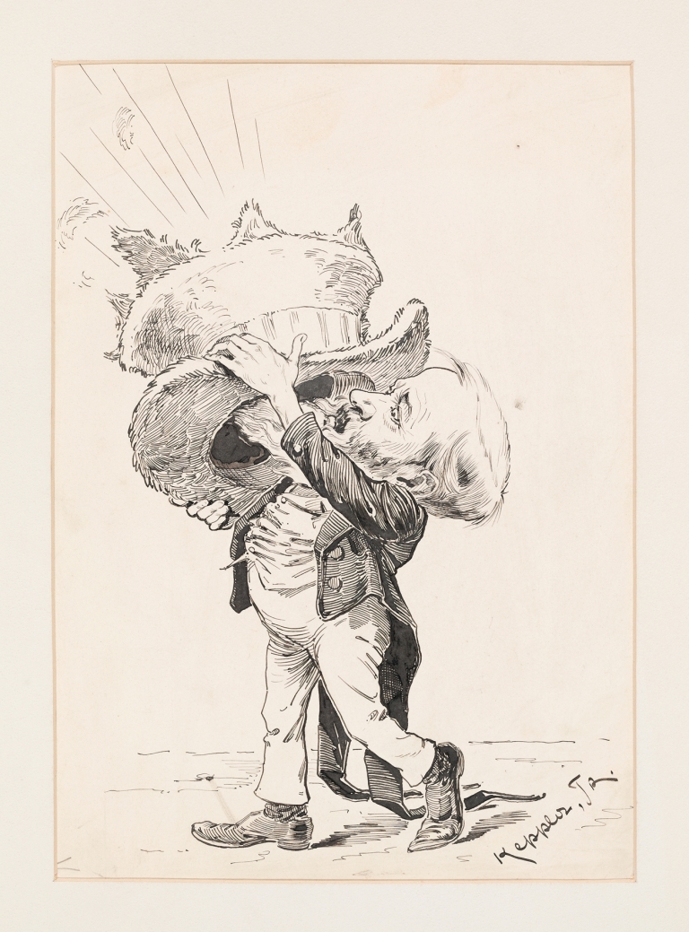Benjamin Harrison ‘Talking Through his Hat by Udo Keppler