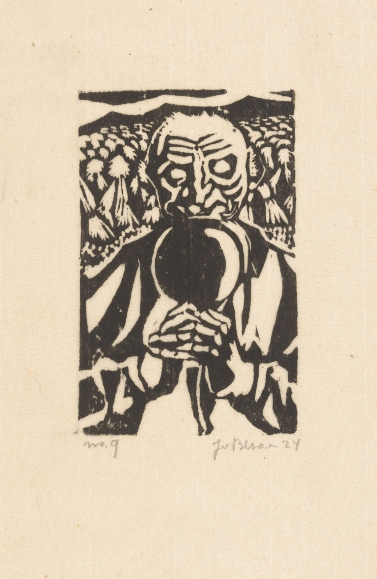 Biddende boer by Jo Bezaan