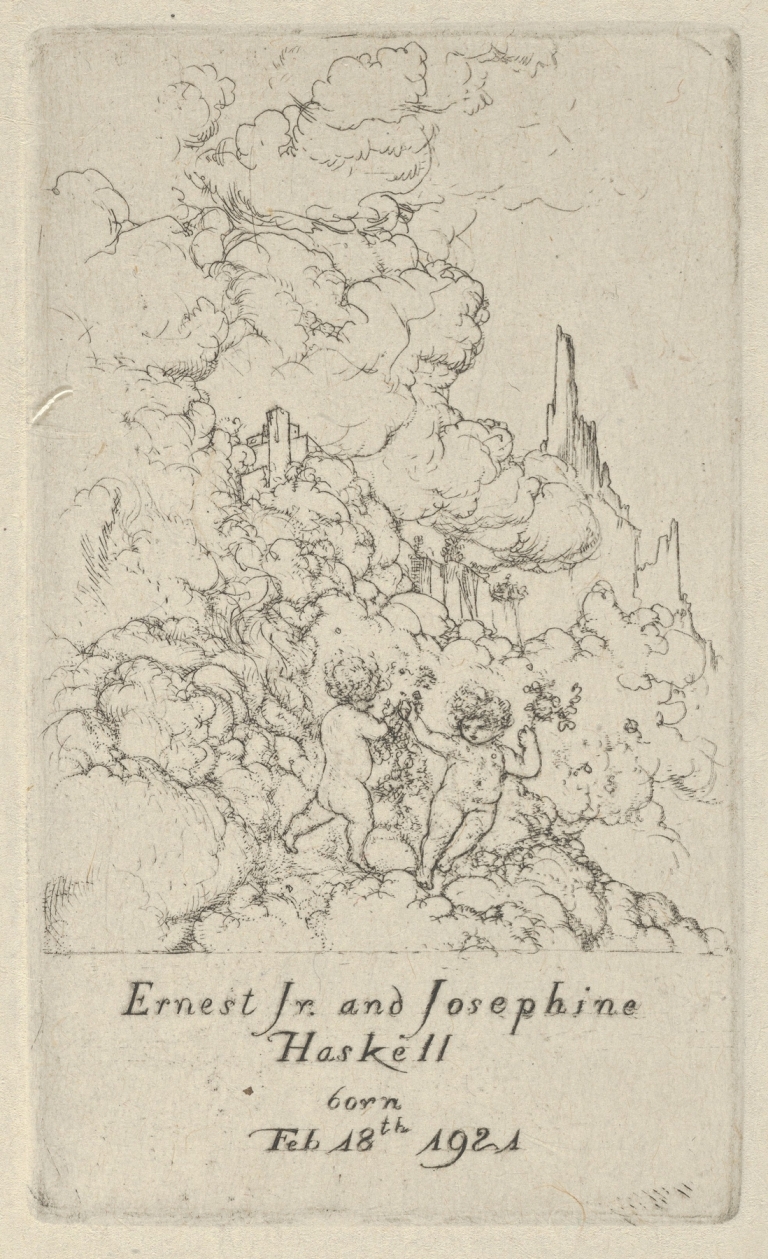 Birth of Ernest Jr., and Josephine Haskell by Ernest Haskell