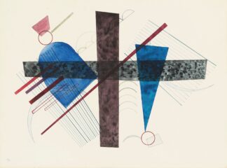 Blau in Rund und Spitz by Wassily Kandinsky