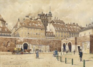 Blick auf Wien vom Rotenthurmtor by Franz Poledne