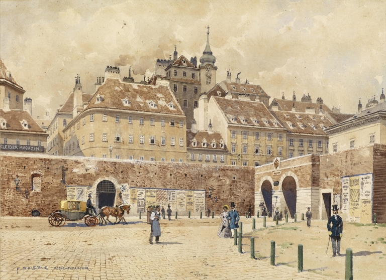 Blick auf Wien vom Rotenthurmtor by Franz Poledne