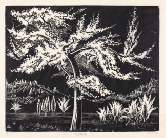 Bloeiende appelboom by Bernard Essers