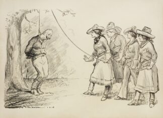 Bloody Bill; Say girls, instead of going on with this, let’s get up a nice treaty and I’ll sign it by William Henry Walker