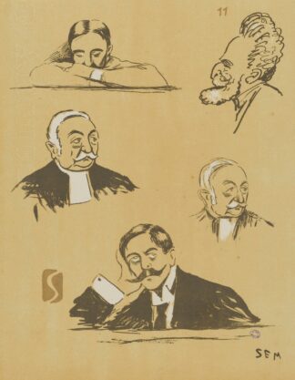 Bolo-Pacha, M. d’Ephraïm, Maître Albert Salles by Georges Goursat (Sem)