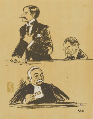 Bolo-Pacha, Porchère, Maître Albert Salles by Georges Goursat (Sem)