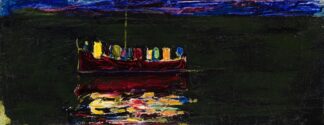 Boot mit Laterne by Wassily Kandinsky
