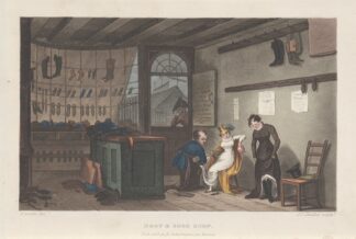Boot & Shoe Shop by Thomas Rowlandson