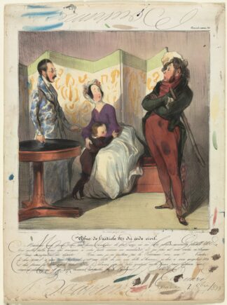 Breach of Article 24 of the Civil Code by Honoré Daumier