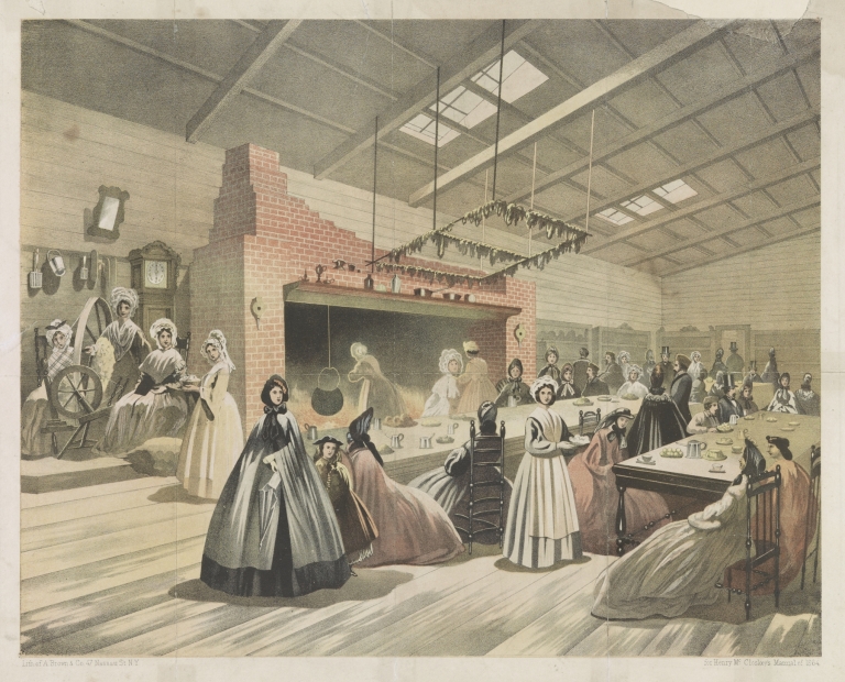 Brooklyn sanitary fair, 1864. New England kitchen by A. Brown & Co
