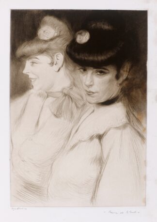 Brune et blonde by Edgar Chahine