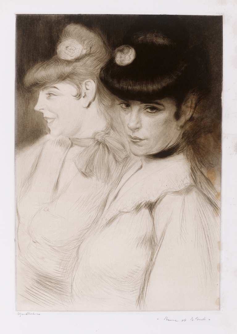 Brune et blonde by Edgar Chahine