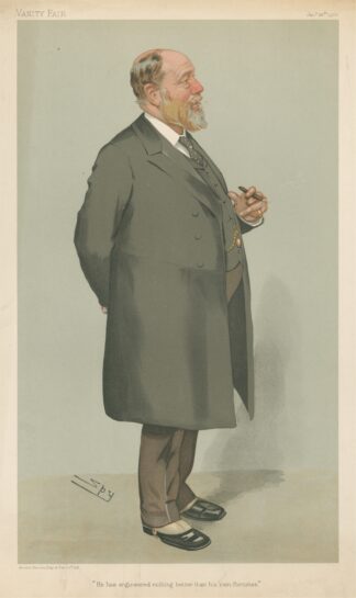 Businessmen and Empire Builders; ‘He has Engineered nothing Better than his Own Fortune’, Sir John Wolfe-Barry, January 26, 1905 by Leslie Matthew Ward