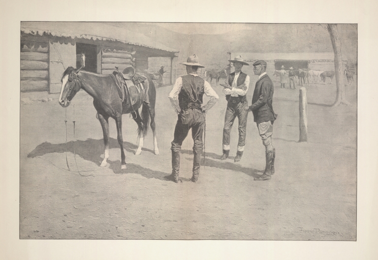Buying Polo Ponies in the West by Frederic Remington