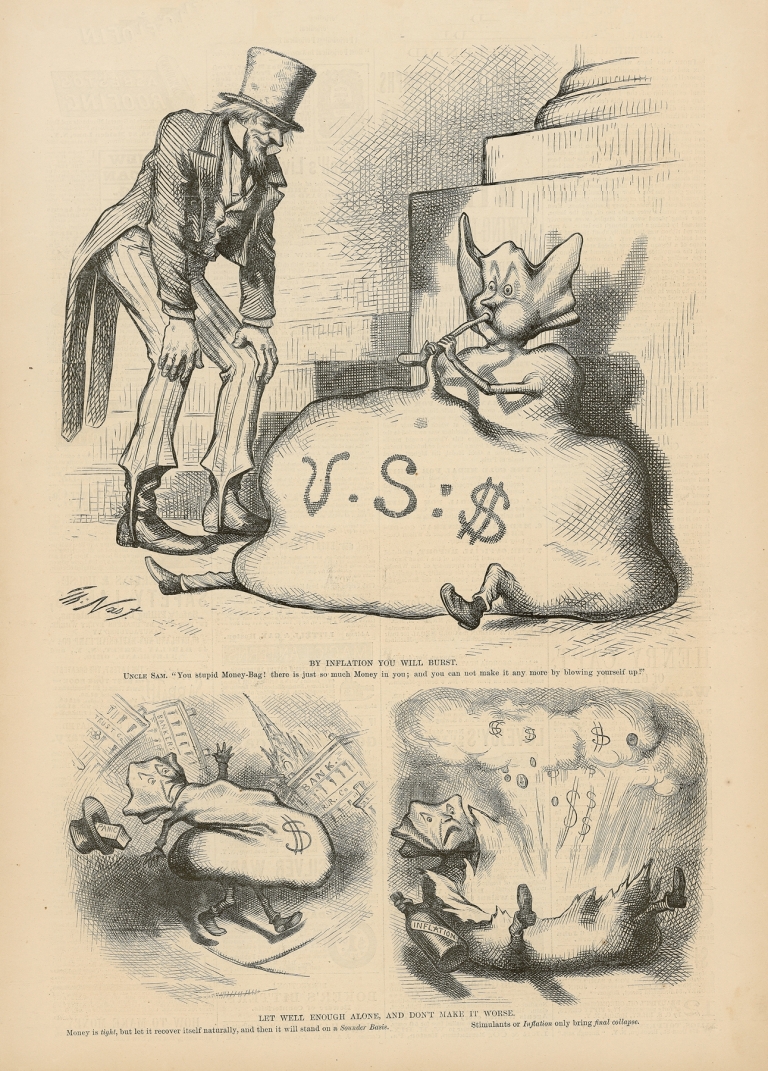 By inflation you will burst — let well enough alone, and don’t make it worse by Thomas Nast