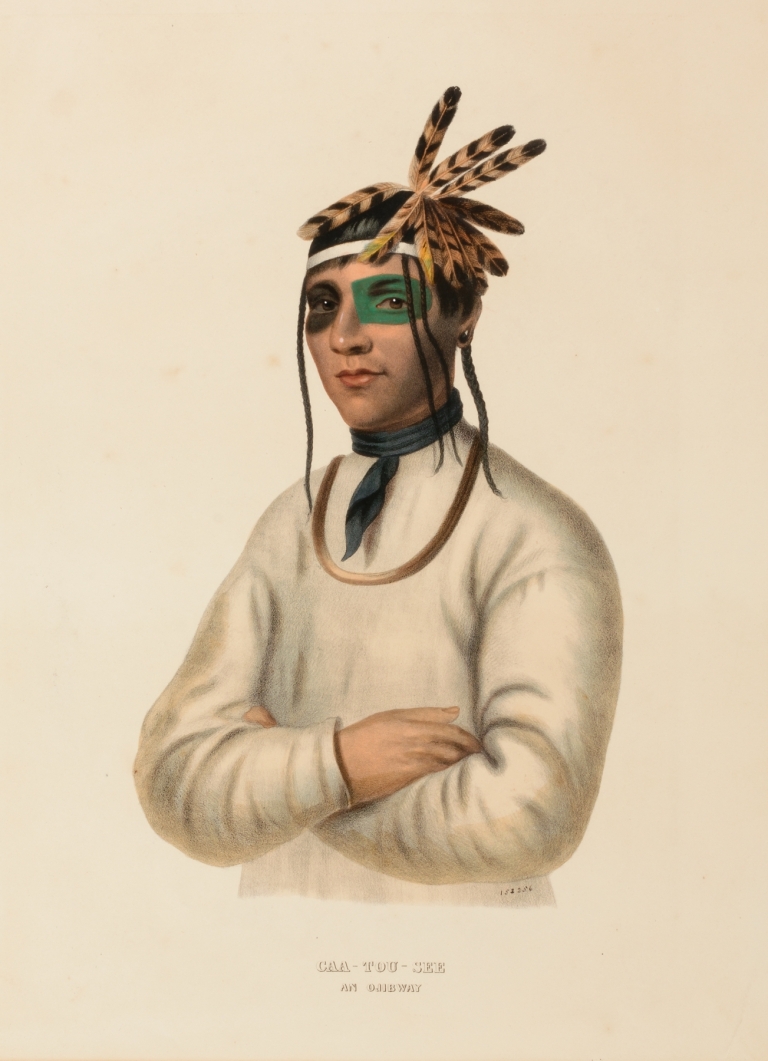 Caa-Tou-See. An Ojibway by Charles Bird King