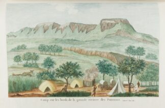 Camp sur les bords de la grande riviere des Poissons by François Levaillant