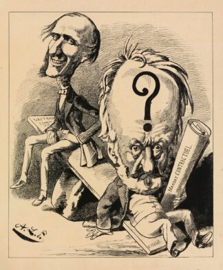 Caricature de Victor Hugo, candidat malheureux à l’élection législative complémentaire du 7 janvier 1872 by Zut (Alfred Le Petit)