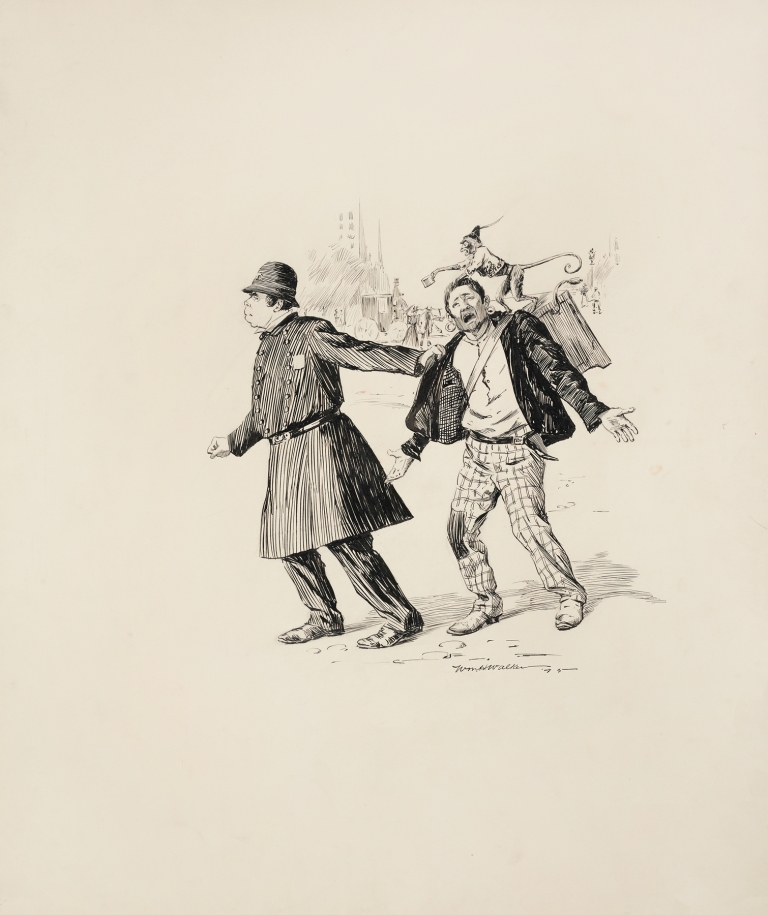 Carried away with his music or The man with a pull by William Henry Walker