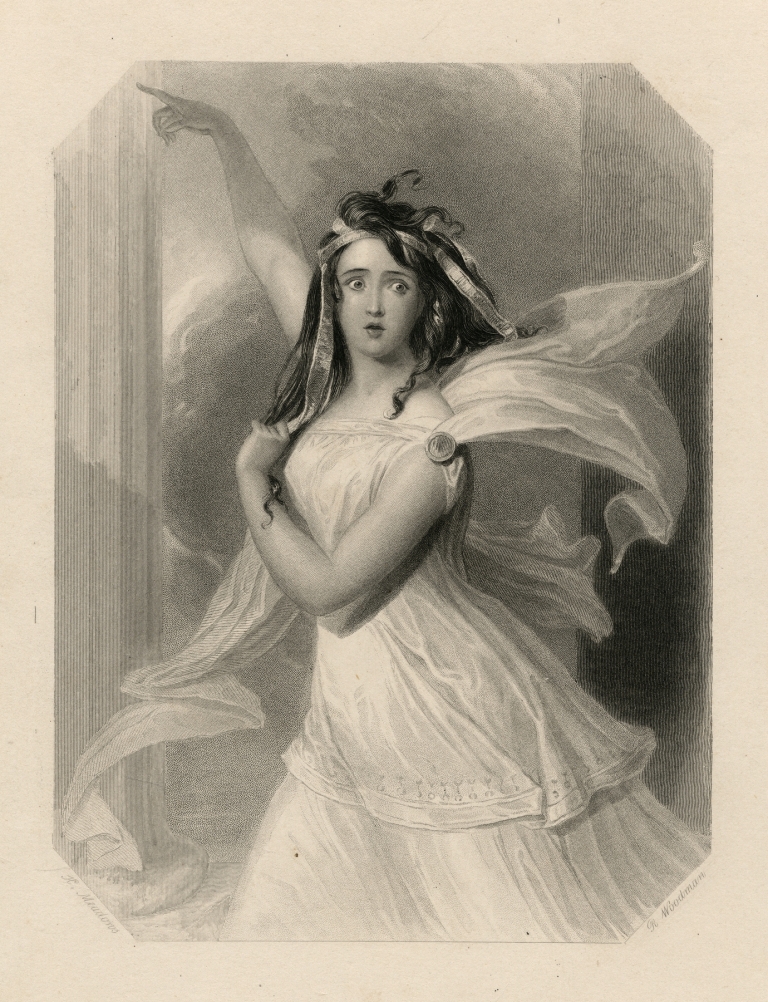 Cassandra… Troilus and Cressida, act 2, sc. 2 by Joseph Kenny Meadows
