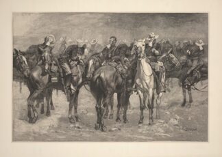 Cavalry in an Arizona Sand-storm by Frederic Remington