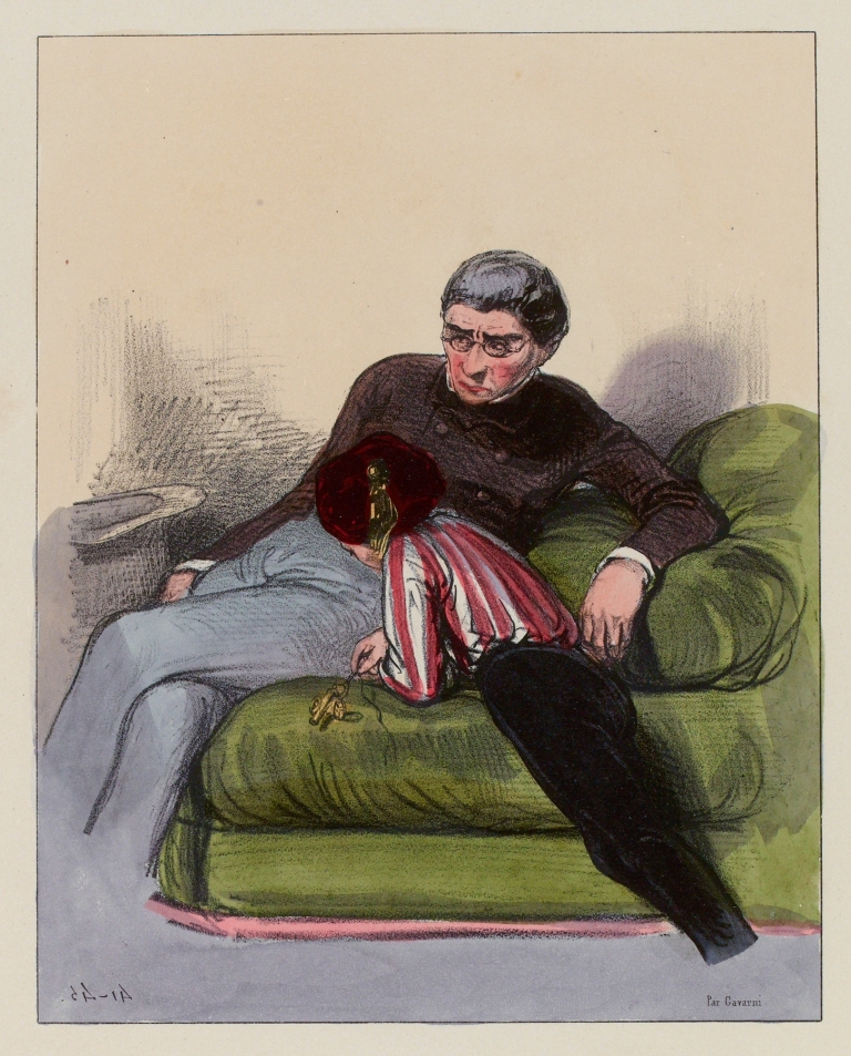 Cette madame de Lieusaint est-elle bête puisque je suis Charles Dubourg et que tu es mon papa, tu ne pourrais pas t’a by Paul Gavarni