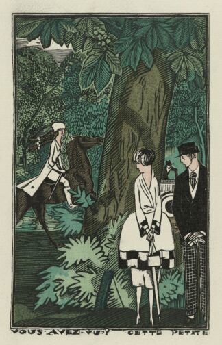Cette petite ; Robe de promenade en Parquetine de Rodier by Fernand Siméon