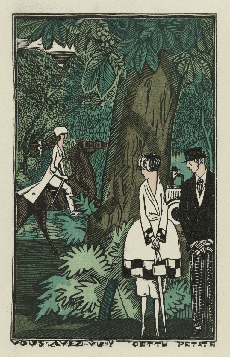 Cette petite ; Robe de promenade en Parquetine de Rodier by Fernand Siméon