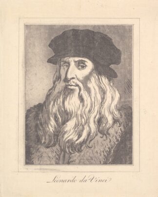 Characaturas by Leonardo da Vinci Pl.02 by Wenceslaus Hollar