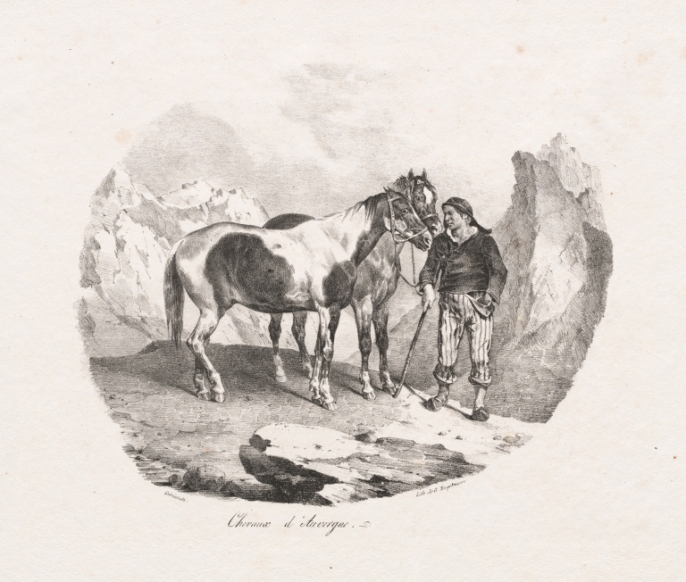 Chevaux d’ Auvergne by Théodore Géricault