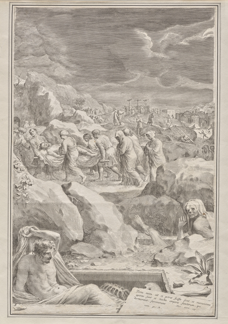 Christ Carried to the Tomb by Claude Mellan