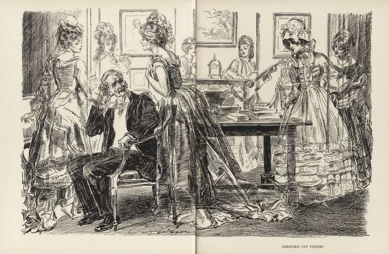 Christmas Eve Visitors by Charles Dana Gibson