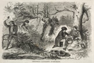 Christmas – Gathering Evergreens by Winslow Homer