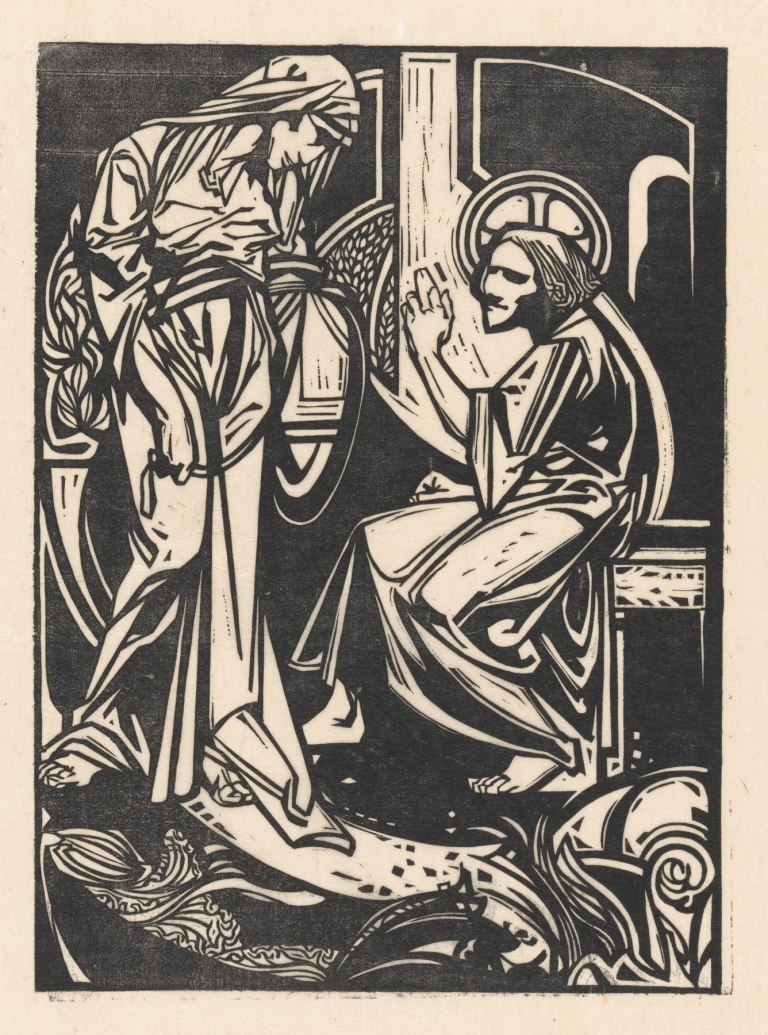 Christus en de Samaritaanse vrouw by Johannes Josephus Aarts
