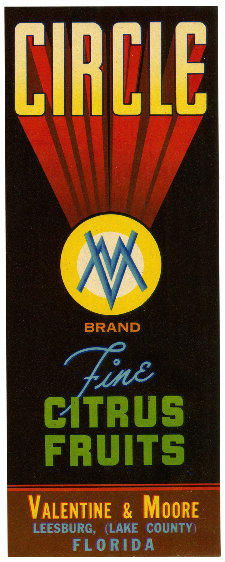 Circle Brand Fine Citrus Fruit Label by Anonymous