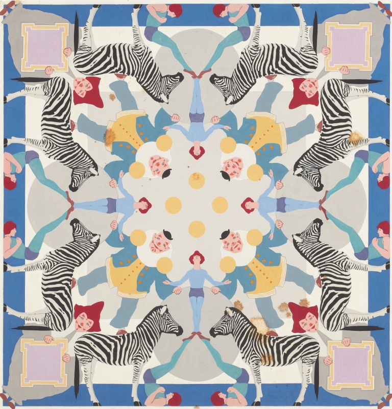 Circus Bed Quilt by Maxfield Parrish