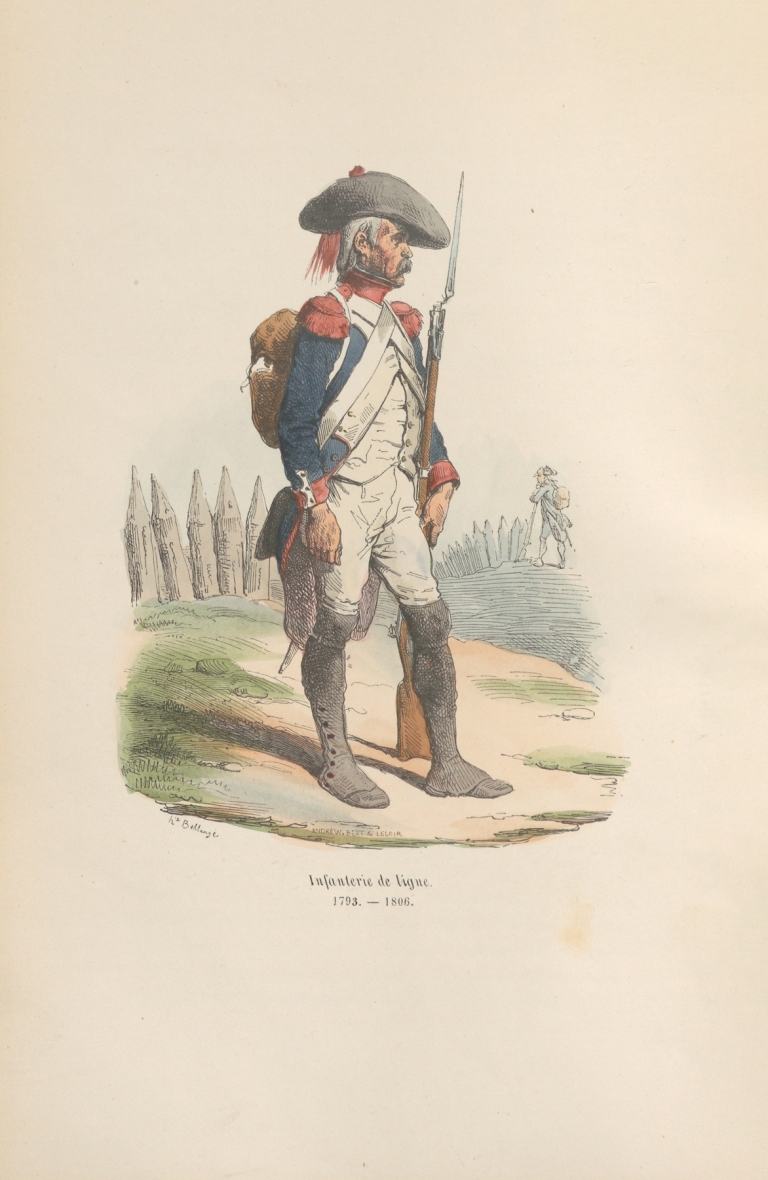 Collection des types de tous les corps et des uniformes militaires de la République et de l’Émpire Pl.04 by Hippolyte Bellangé