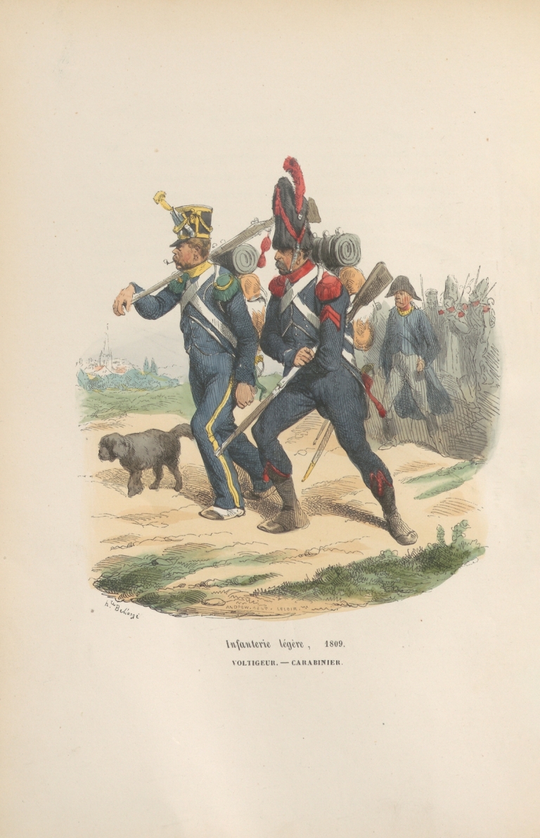 Collection des types de tous les corps et des uniformes militaires de la République et de l’Émpire Pl.06 by Hippolyte Bellangé