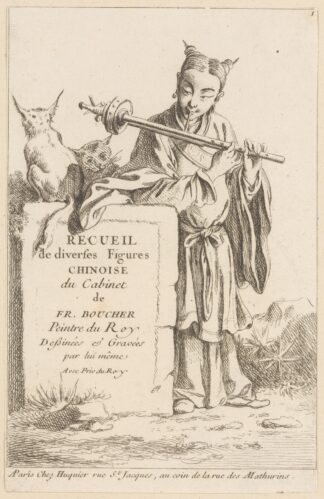 Collection of Diverse Chinese Figures – Title Page by François Boucher