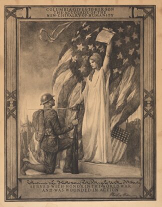 Columbia gives to her son the accolade of the new chivalry of humanity by Edwin Howland Blashfield