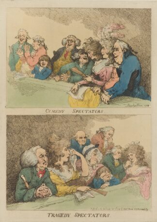 Comedy spectators. Tragedy spectators by Thomas Rowlandson