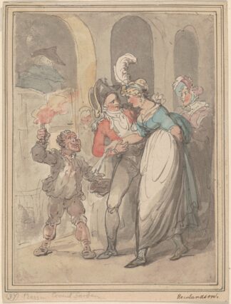 Coming out of the theatre by Thomas Rowlandson