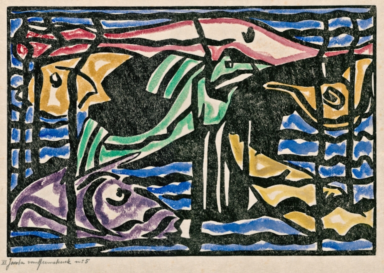 Compositie XI by Jacoba van Heemskerck