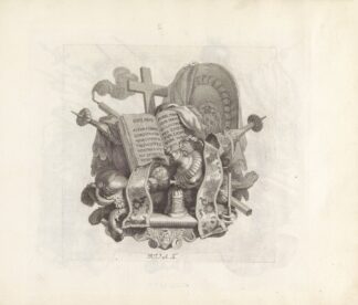 Console met liturgische attributen by Robert van Audenaerde