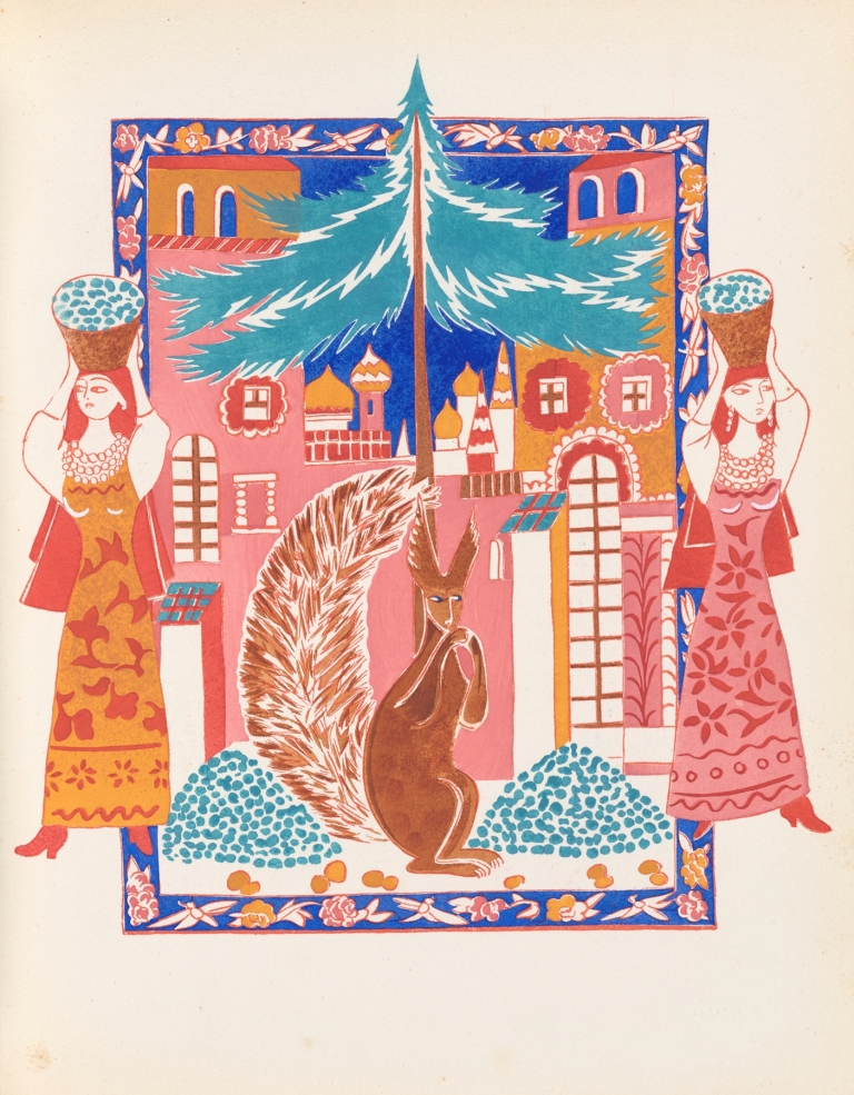 Conte de tsar Saltan et de son fils le glorieux et puissant prince Gvidon Saltanovitch, et de sa belle princesse Cygne pl 8 by Natalia Goncharova