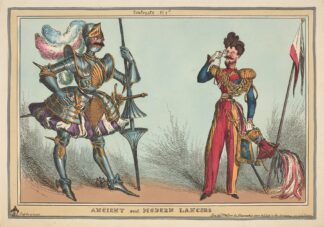 Contrasts, pl. 1st. Ancient and modern lancers. by William Heath