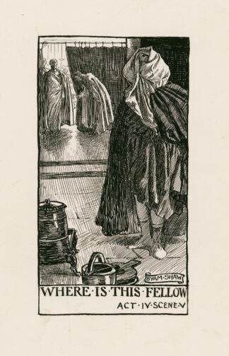 Coriolanus; Where is this fellow Act IV Scene V by Byam Shaw