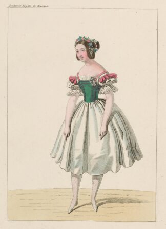 Costume de Melle. Fanny Essler [sic], rôle de Lauretta, dans La tarentule. Ballet. Académie Royale de Musique. Acte II by Martinet-Hautecoeur